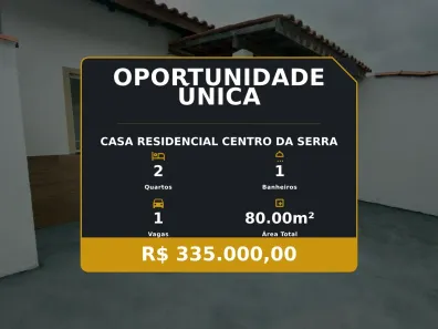 Casa com 2 Quartos à venda, 80m² no Residencial Centro da Serra, Serra