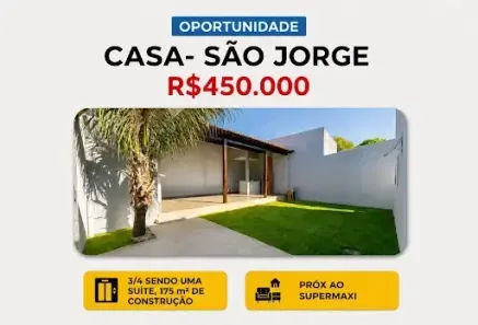 Casa com 3 Quartos à venda, 175m² no São Jorge, Uberlândia
