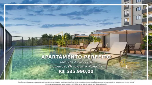 Apartamento com 3 Quartos à venda, 111m² no Conjunto Jacaraípe, Serra