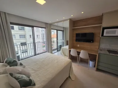 Apartamento com 1 Quarto para alugar, 25m² no Vila Nova Conceição, São Paulo