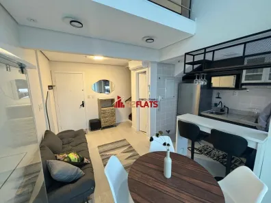 Flat com 1 Quarto para alugar, 45m² no Moema, São Paulo