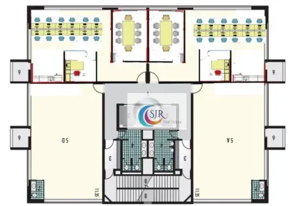 Sala Comercial para alugar, 96m² no Cidade Monções, São Paulo