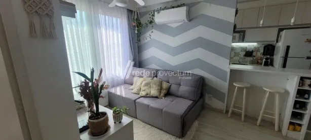 Apartamento com 2 Quartos para alugar, 47m² no Vila Satúrnia, Campinas