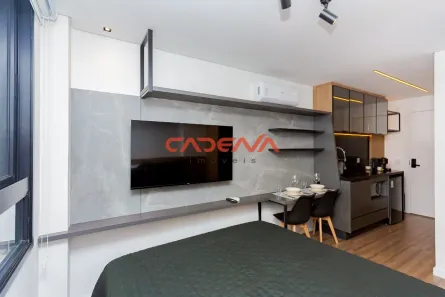 Apartamento com 1 Quarto para alugar, 18m² no Centro, Curitiba