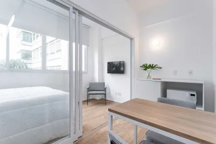 Apartamento com 1 Quarto para alugar, 23m² no Cerqueira César, São Paulo