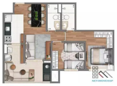 Apartamento com 2 Quartos à venda, 60m² no Vila Mazzei, São Paulo