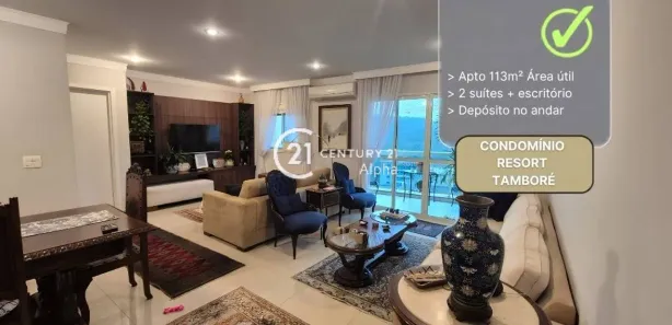 Apartamento com 2 Quartos à venda, 113m² no Tamboré, Santana de Parnaíba