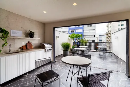 Apartamento com 1 Quarto para venda ou aluguel, 28m² no Higienópolis, São Paulo