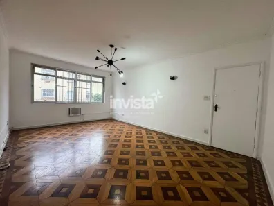 Apartamento com 3 Quartos para alugar, 130m² no Gonzaga, Santos