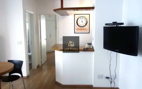 Flat com 1 Quarto para alugar, 35m² no Indianópolis, São Paulo