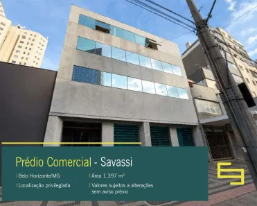 Prédio Comercial para alugar, 1397m² no Savassi, Belo Horizonte