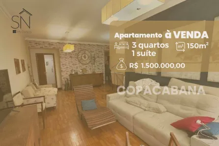 Apartamento com 3 Quartos à venda, 150m² no Copacabana, Rio de Janeiro