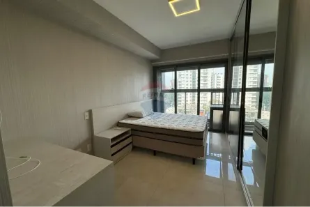 Apartamento com 1 Quarto para alugar, 24m² no Indianópolis, São Paulo