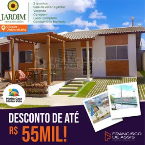 Casa de Condomínio com 2 Quartos à venda, 52m² no Cidade Universitária, Maceió