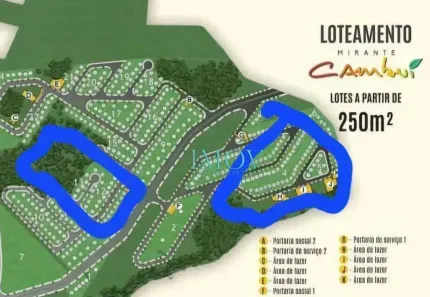 Lote/Terreno à venda, 250m² no Putim, São José dos Campos
