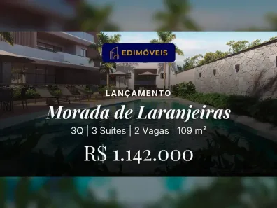 Apartamento com 3 Quartos à venda, 109m² no Morada de Laranjeiras, Serra