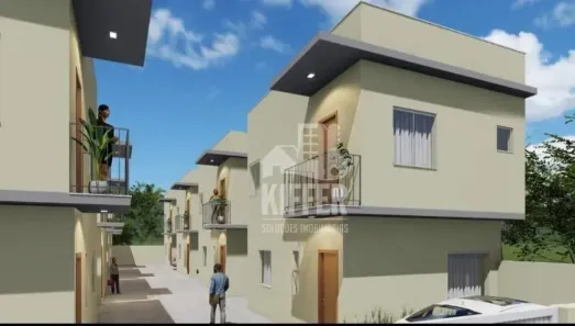 Casa de Condomínio com 2 Quartos à venda, 70m² no Laranjal, São Gonçalo