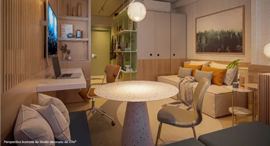 Apartamento com 1 Quarto à venda, 38m² no Cidade Monções, São Paulo