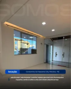 Casa de Condomínio com 3 Quartos para alugar, 200m² no Fernando Idalino, Petrolina