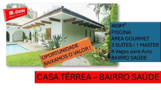 Casa com 3 Quartos à venda, 469m² no Saúde, São Paulo