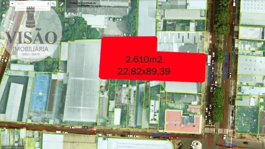 Lote/Terreno à venda, 2610m² no Cachoeirinha, Manaus