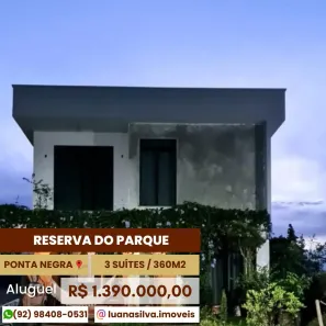 Casa de Condomínio com 3 Quartos à venda, 360m² no Ponta Negra, Manaus