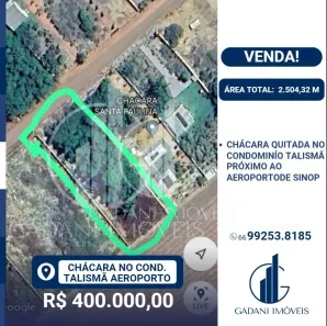Fazenda/Sítio à venda, 2504m² no Área Rural de Sinop, Sinop
