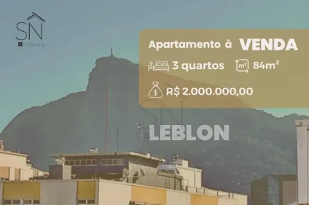 Apartamento com 3 Quartos à venda, 84m² no Leblon, Rio de Janeiro