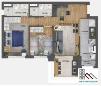 Apartamento com 2 Quartos à venda, 65m² no Santo Amaro, São Paulo