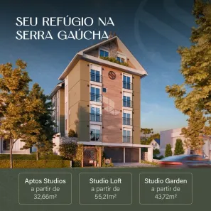 Apartamento com 1 Quarto à venda, 33m² no Bairro Pousada da Neve, Nova Petrópolis