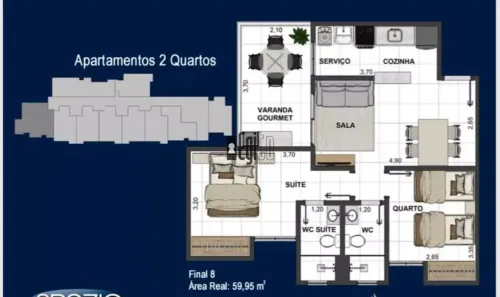 Cobertura com 3 Quartos à venda, 136m² no São Mateus, Juiz de Fora
