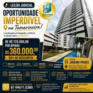 Apartamento com 3 Quartos à venda, 91m² no Tamarineira, Recife