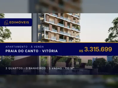 Apartamento com 3 Quartos à venda, 110m² no Praia do Canto, Vitória