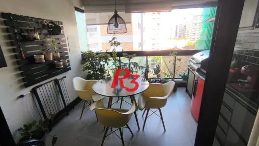 Apartamento com 3 Quartos à venda, 132m² no Pompéia, Santos