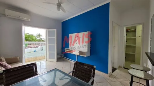 Apartamento com 1 Quarto para alugar, 60m² no José Menino, Santos