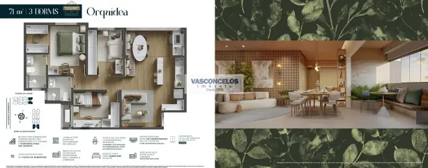 Apartamento com 3 Quartos à venda, 76m² no Vila Zizinha, São José dos Campos