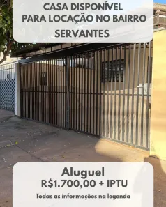 Casa com 2 Quartos para alugar, 100m² no Jardim Vale do Sol, Presidente Prudente