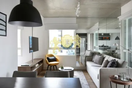 Flat com 1 Quarto para alugar, 63m² no Cidade Monções, São Paulo
