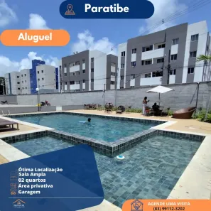 Apartamento com 2 Quartos para alugar, 70m² no Paratibe, João Pessoa