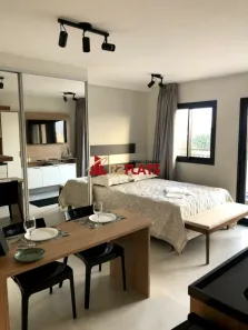 Flat com 1 Quarto para alugar, 34m² no Indianópolis, São Paulo
