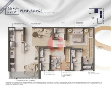 Apartamento com 2 Quartos à venda, 71m² no Jardim Apolo I, São José dos Campos