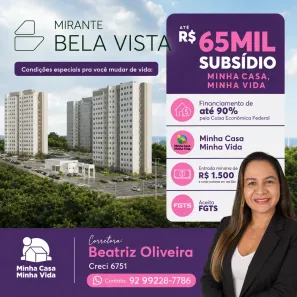 Apartamento com 2 Quartos à venda, 48m² no Ponta Negra, Manaus