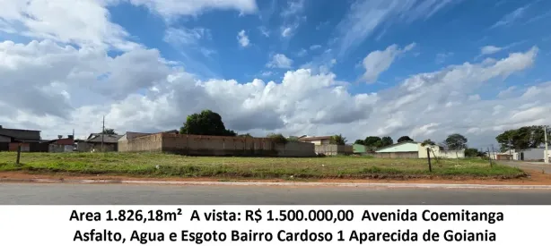 Lote/Terreno à venda, 1826m² no Cardoso Continuação, Aparecida de Goiânia