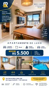 Apartamento com 1 Quarto para alugar, 35m² no Boa Viagem, Recife