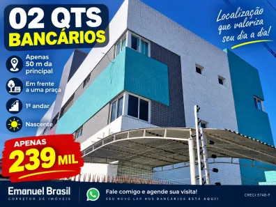 Apartamento com 2 Quartos à venda, 55m² no Bancários, João Pessoa
