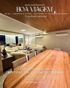 Apartamento com 5 Quartos à venda, 163m² no Boa Viagem, Recife