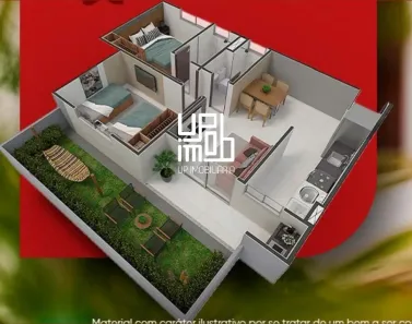 Apartamento com 2 Quartos à venda, 50m² no Miritíua, São José de Ribamar
