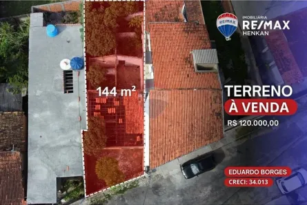 Lote/Terreno à venda, 144m² no Santa Terezinha, Alagoinhas