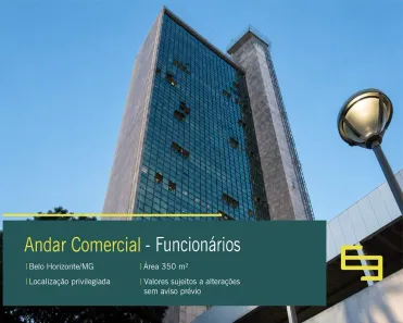 Imóvel Comercial para alugar, 350m² no Funcionários, Belo Horizonte