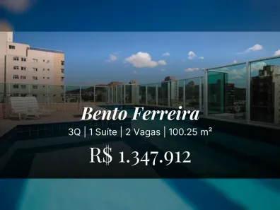 Apartamento com 3 Quartos à venda, 100m² no Bento Ferreira, Vitória